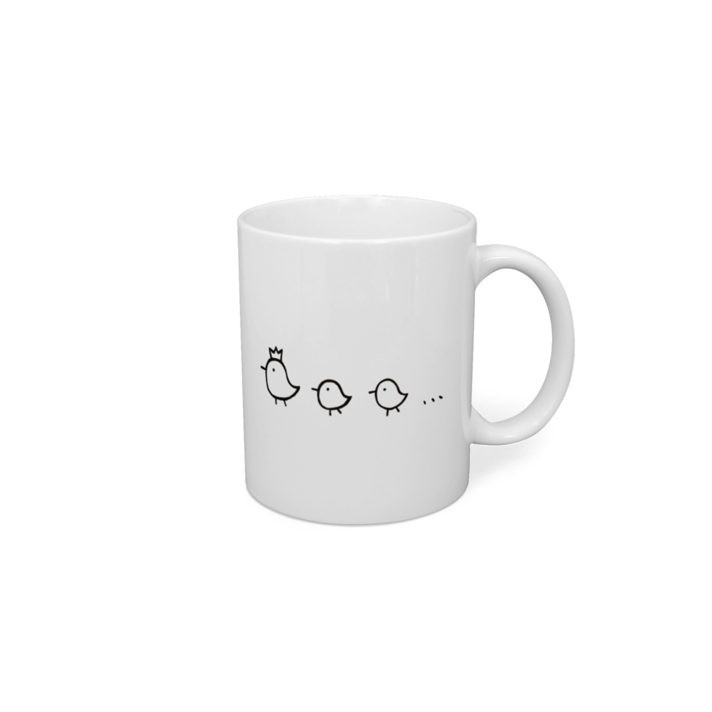 とことこ歩く親子　マグカップ