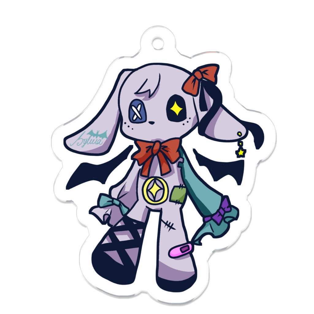 シルビア風 兎ぬいぐるみ アクキー サインありver