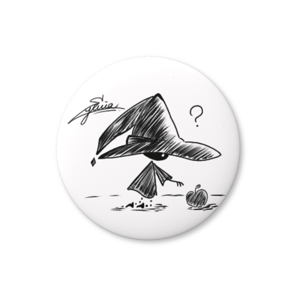 魔法帽子君はリンゴを拾う