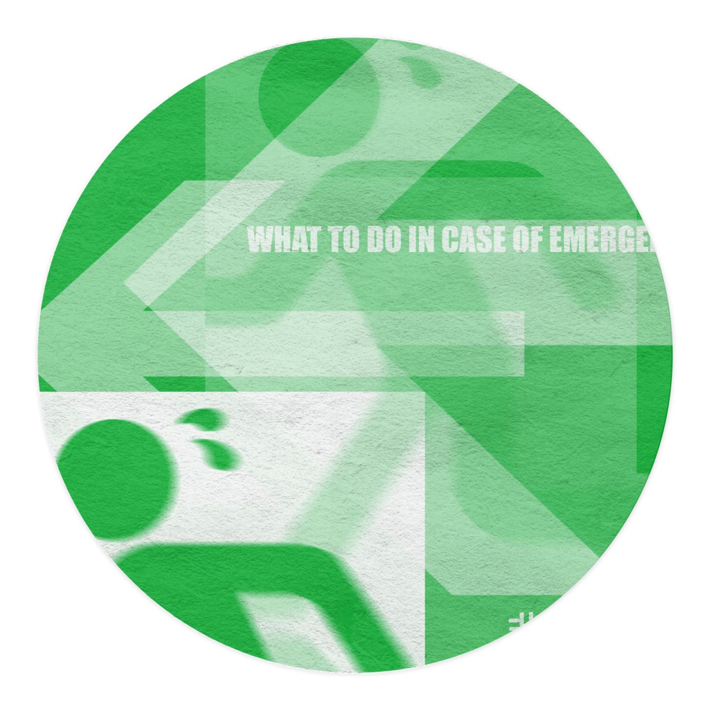 非常口オリジナルデザインマスキングテープ (MT-ZX7-1Ex)