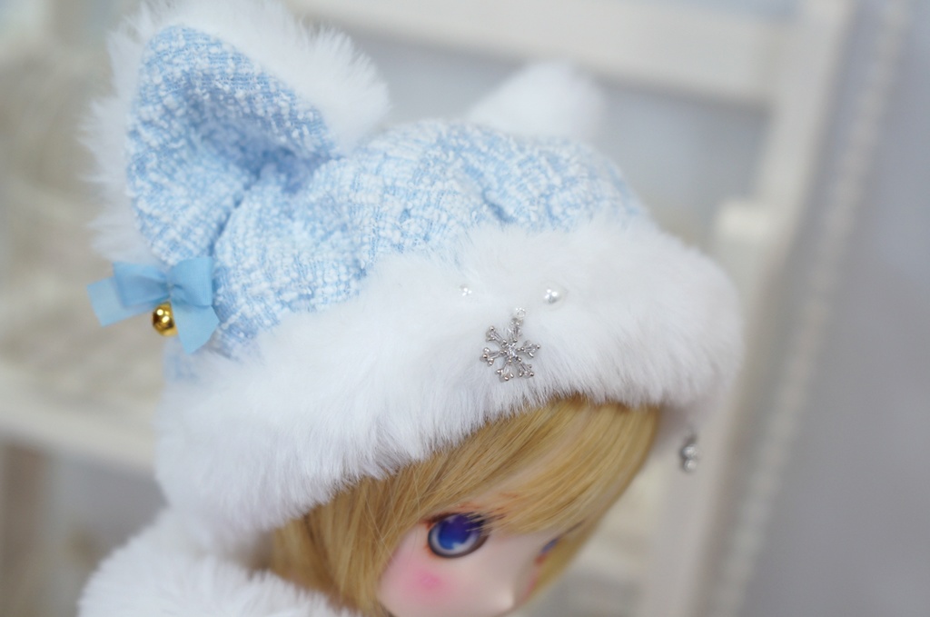 雪ねこドレス(MDDサイズ)