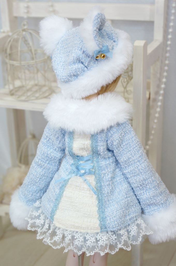 雪ねこドレス(MDDサイズ)