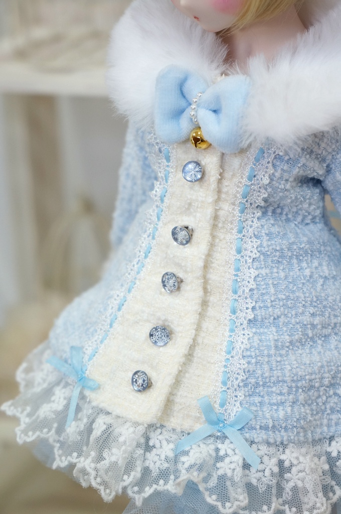 雪ねこドレス(MDDサイズ)