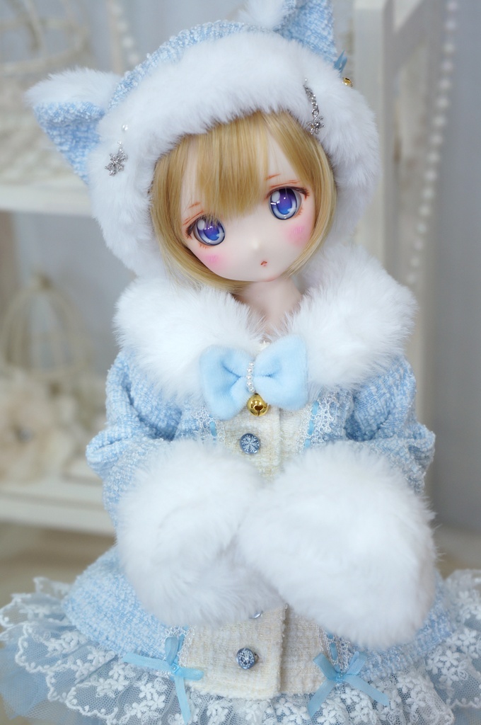 雪ねこドレス(MDDサイズ)