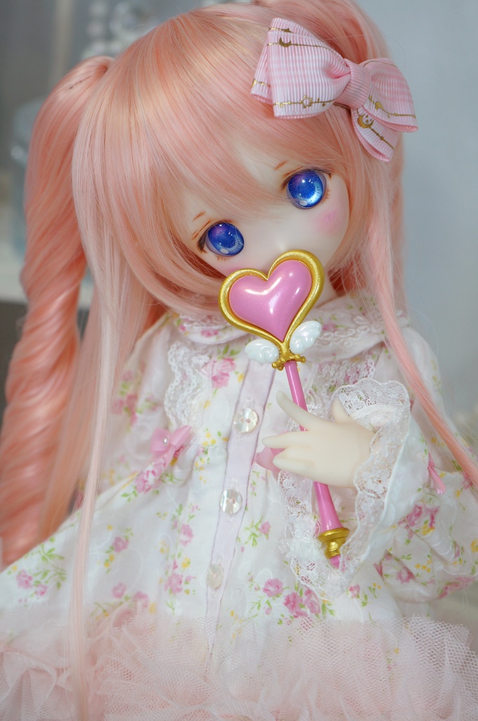 ハートと翼の杖(ドールサイズ)