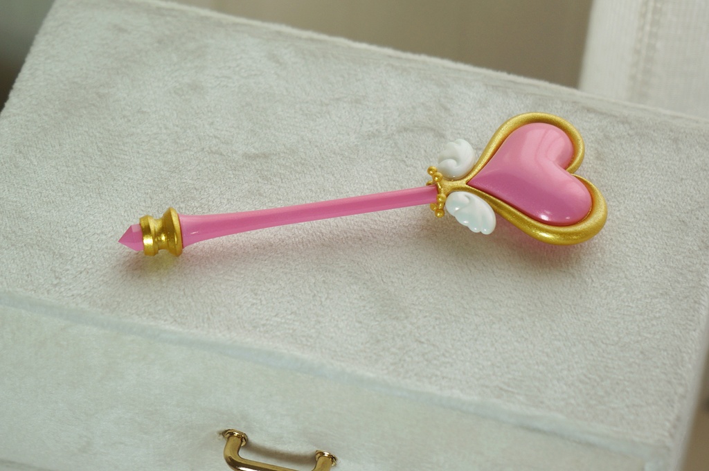 ハートと翼の杖(ドールサイズ)