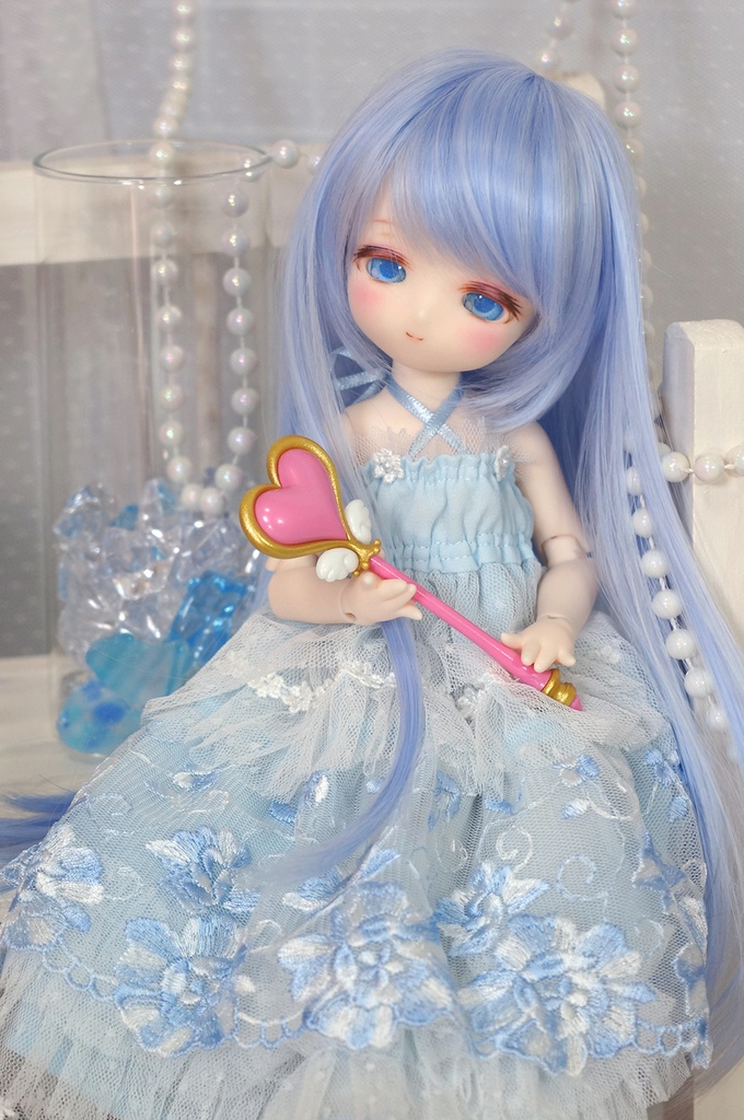 ハートと翼の杖(ドールサイズ)