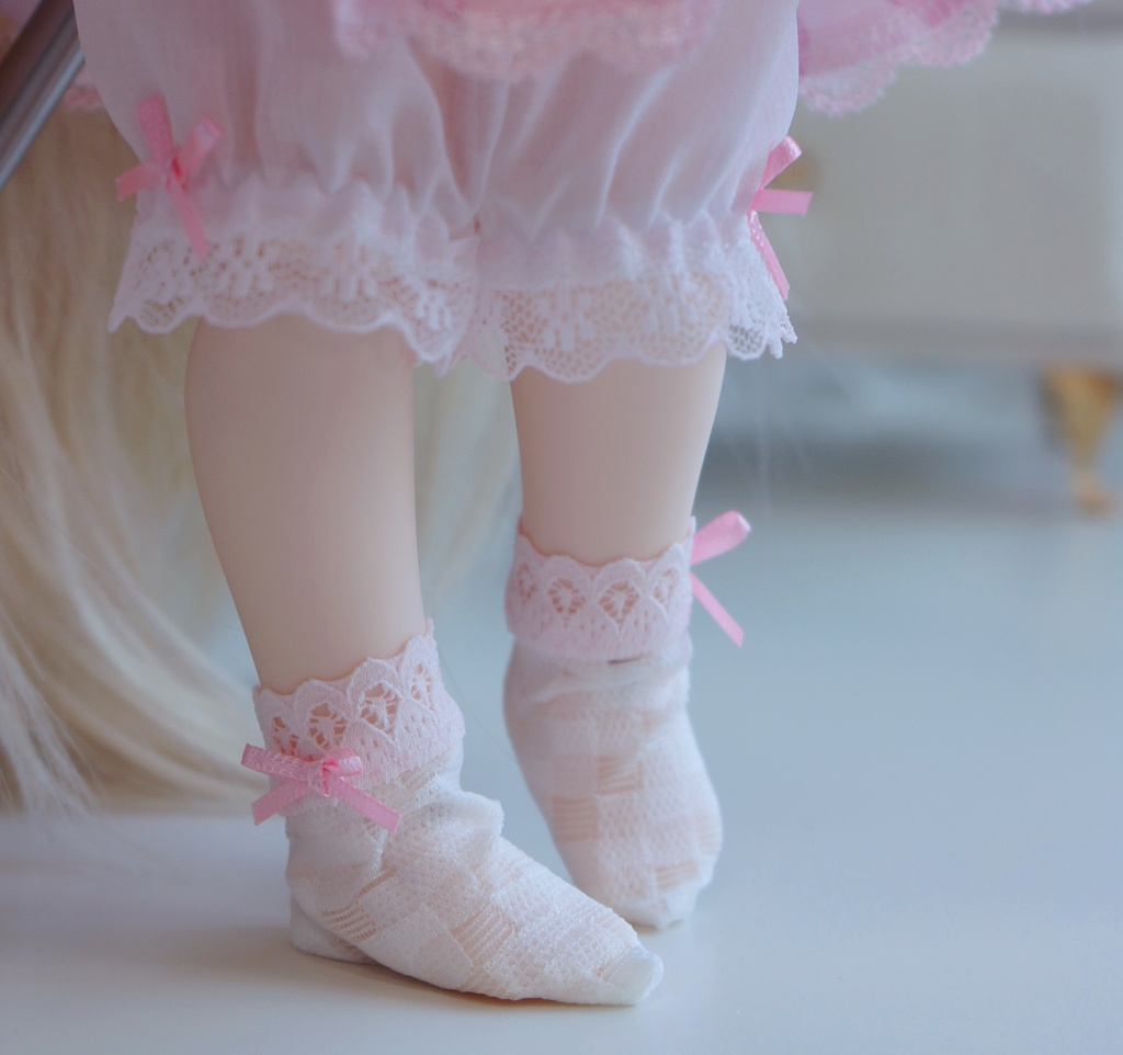 うさちゃんワンピセット(いちご)【babykumako2.0サイズ】