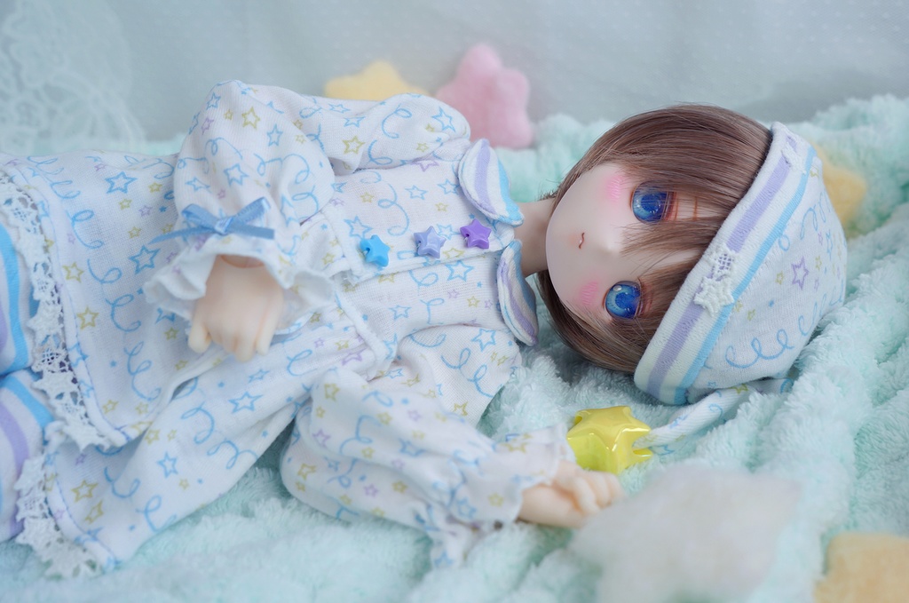 光るお星さまパジャマ【ブルー】