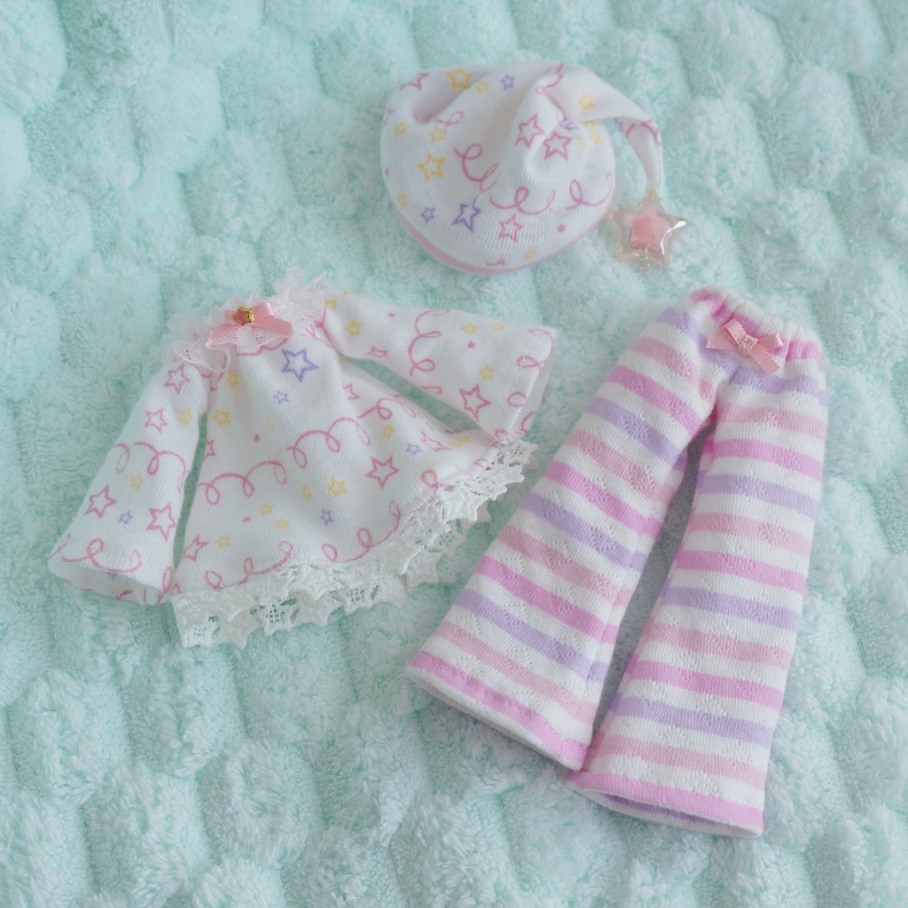光るお星さまパジャマ【ピンク】【1/8サイズ】