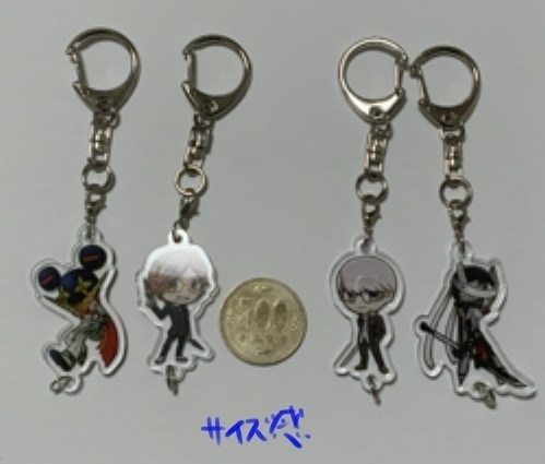 連結アクリルキーホルダー