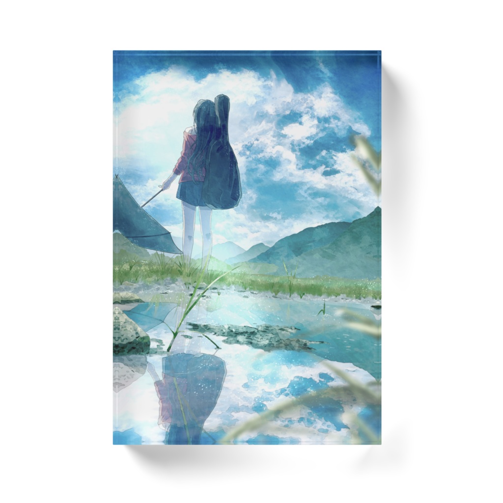 「あ、晴れた」アクリルブロック