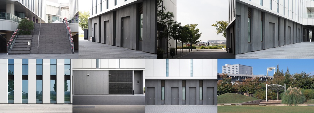 51枚 フィギュア撮影 ジオラマ撮影 背景素材 屋外 建物 広場