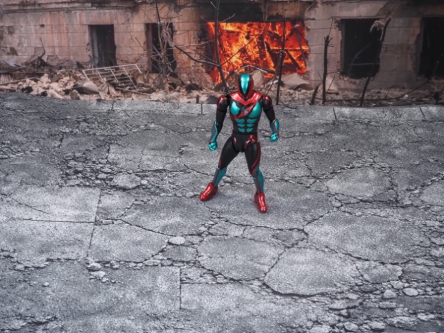 【A2サイズ】フィギュア撮影用 地面素材 2枚セット ジオラマ・ドール撮影用 D