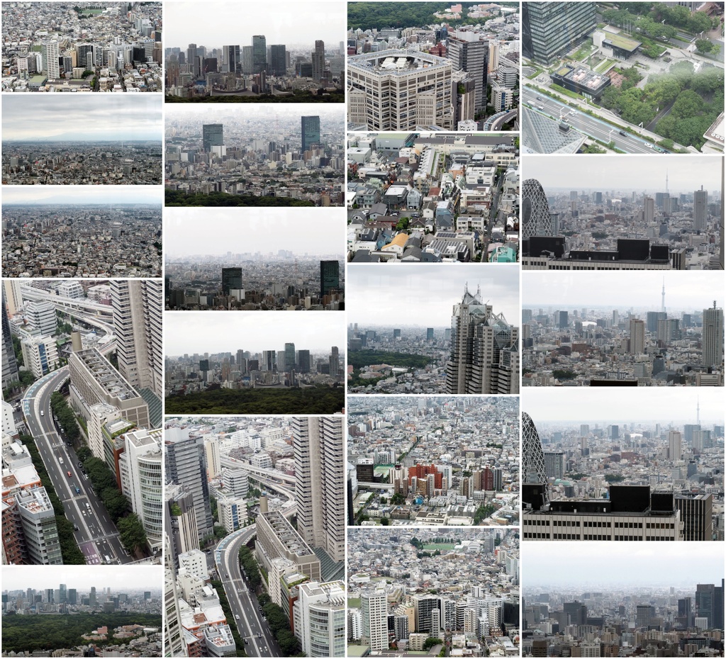 【約100枚】フィギュア撮影用 新宿の風景背景素材セット|新宿都庁展望室から見た高層ビル・街並み|商用利用可