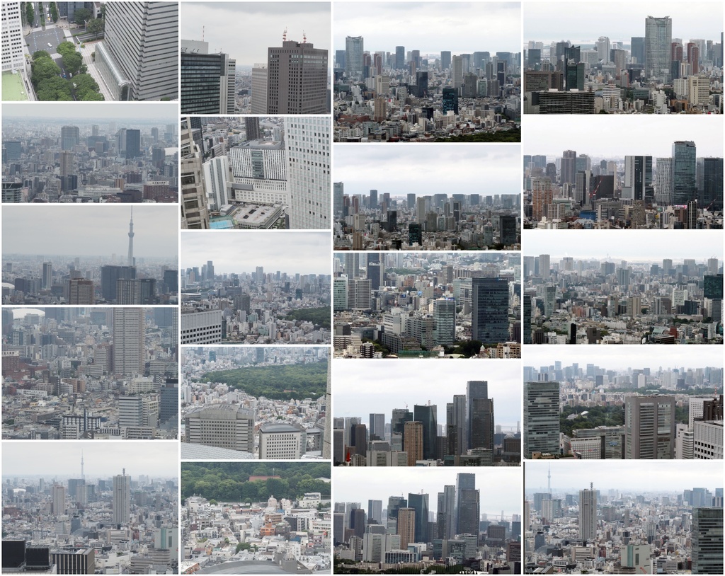 【約100枚】フィギュア撮影用 新宿の風景背景素材セット|新宿都庁展望室から見た高層ビル・街並み|商用利用可