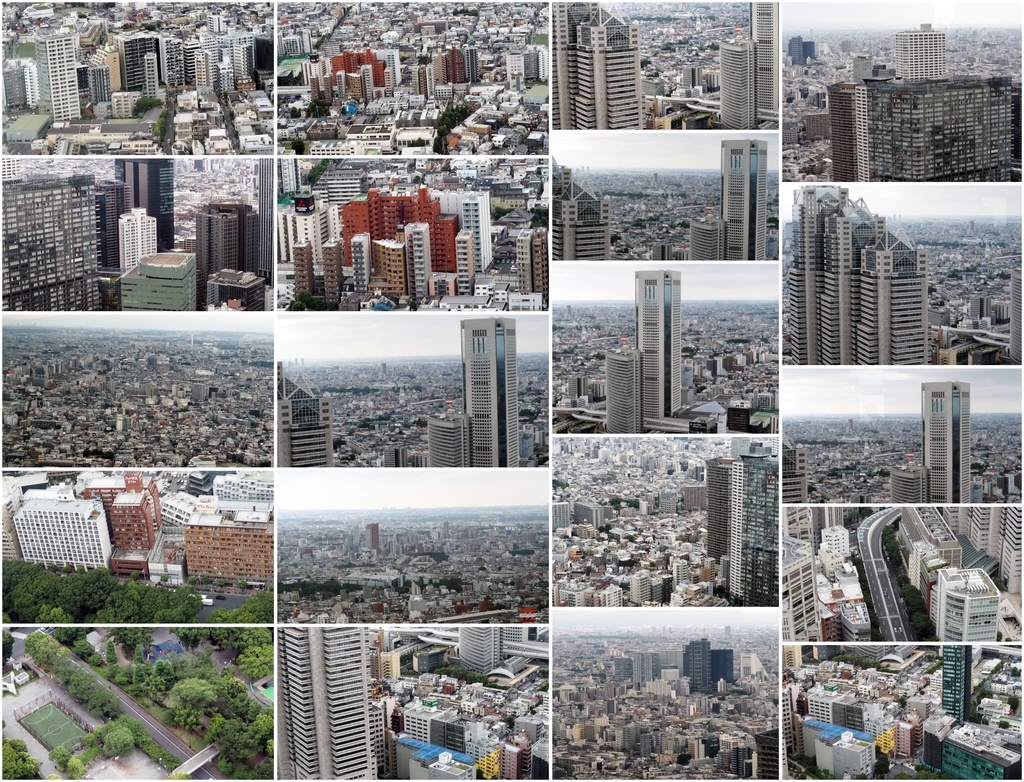【約100枚】フィギュア撮影用 新宿の風景背景素材セット|新宿都庁展望室から見た高層ビル・街並み|商用利用可