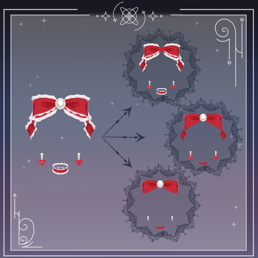 Frill Ribbon Accessory Set