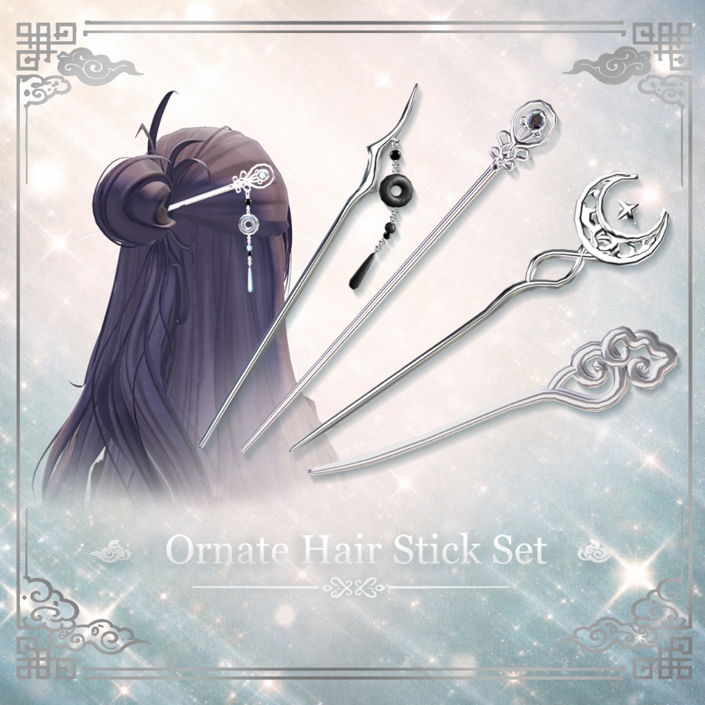 Ornate Hair Stick Set