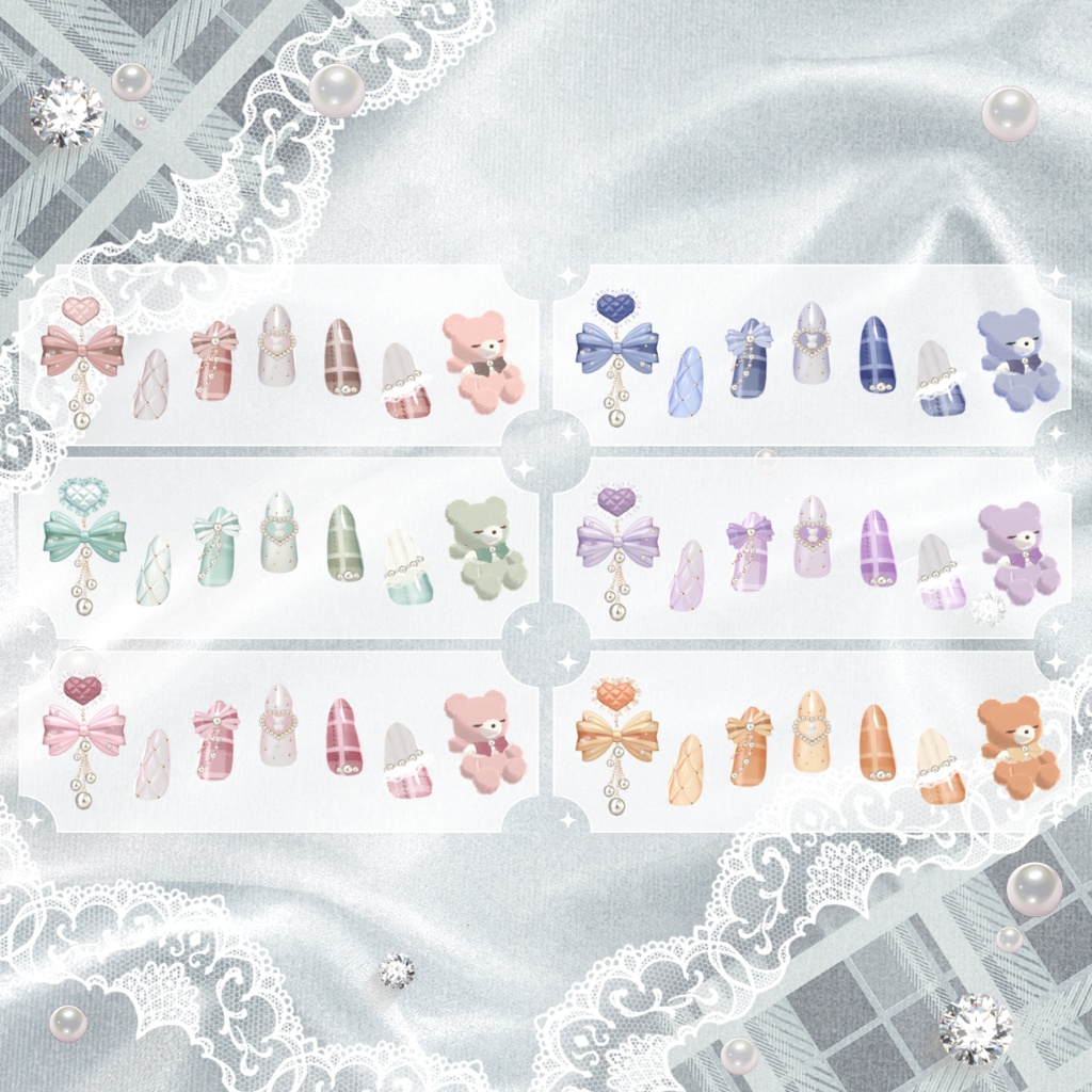 Fluffy Teddy Nail【支援版にのみEarring&Ring同梱】