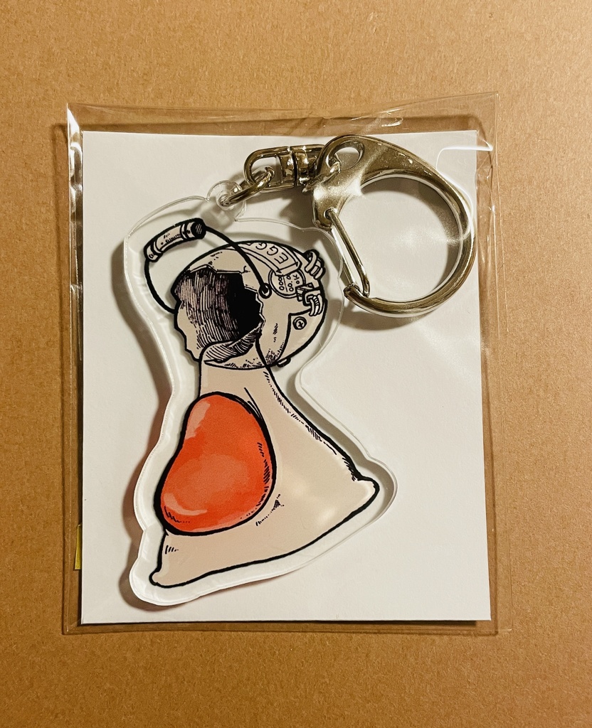 こぼれるアクリルキーホルダー