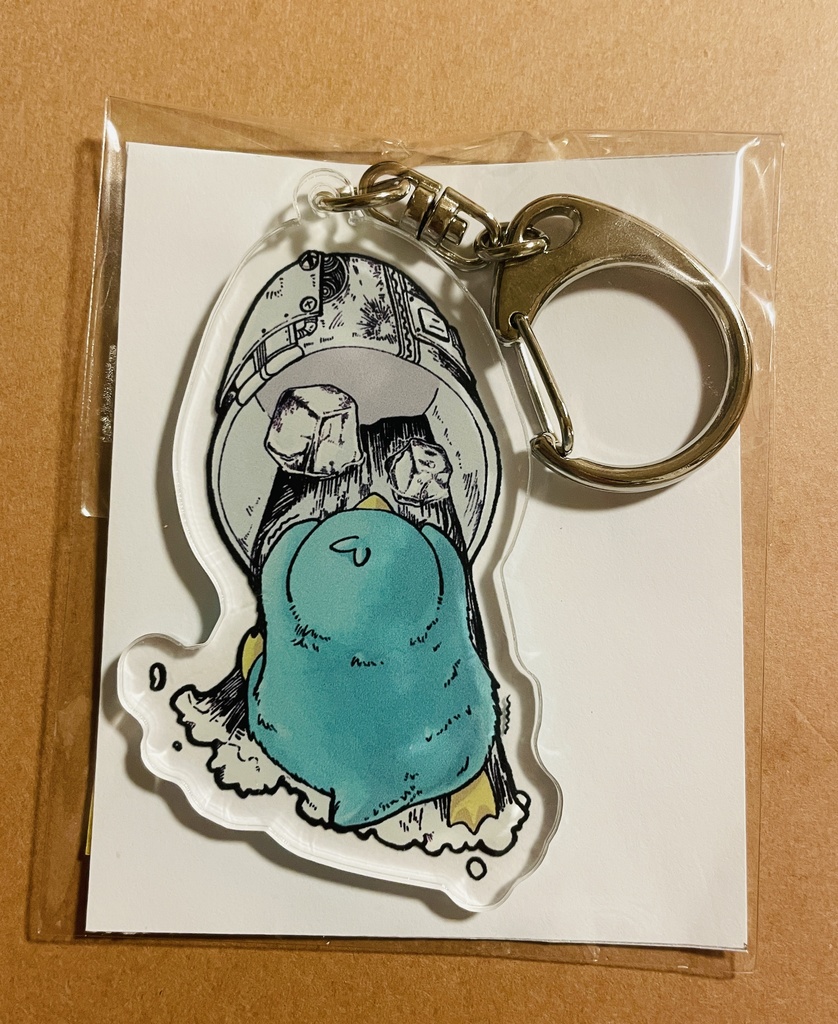 こぼれるアクリルキーホルダー