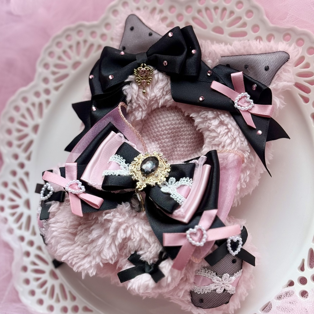 13cm ๐ black ร pink cat