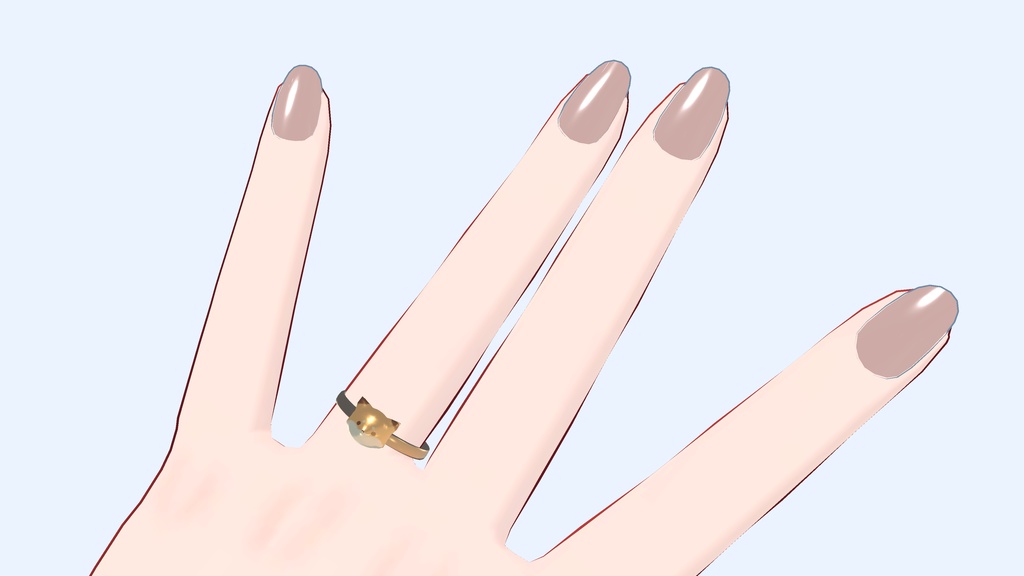 【無料】きつねの指輪【京狐対応】 #BREAK_3D