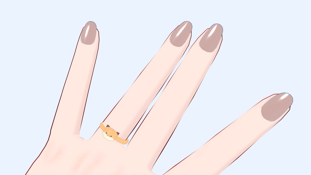 【無料】きつねの指輪【京狐対応】 #BREAK_3D