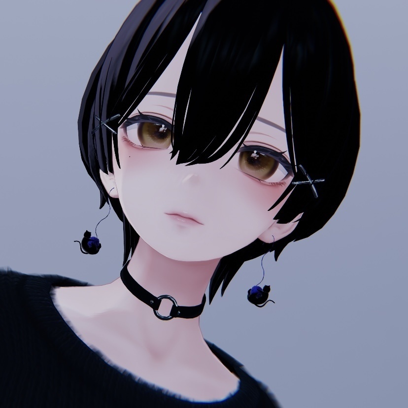 【無料】毛糸猫ピアス【森羅・京狐対応】 #BREAK_3D