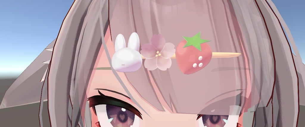 【無料】三色団子ピン【VRChat】 #BREAK_3D