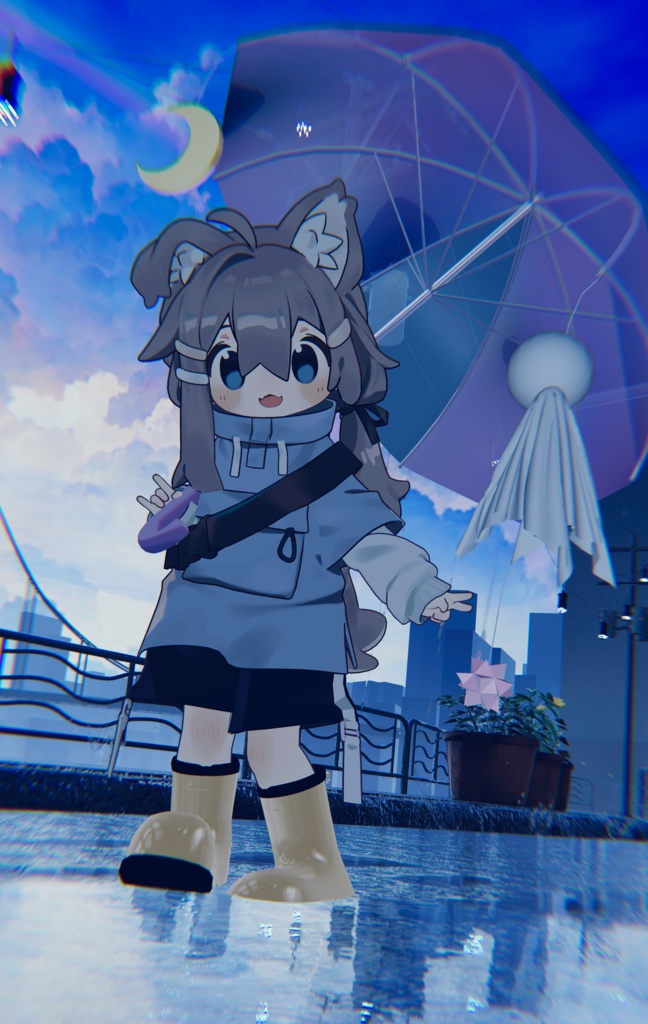 【無料】てるてる傘 #BREAK_3D【VRChat】