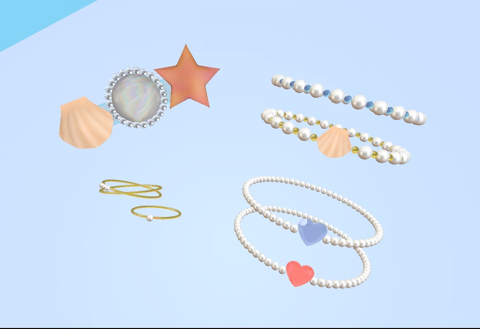 【VRChat】真珠アクセサリー【森羅対応】 #BREAK_3D