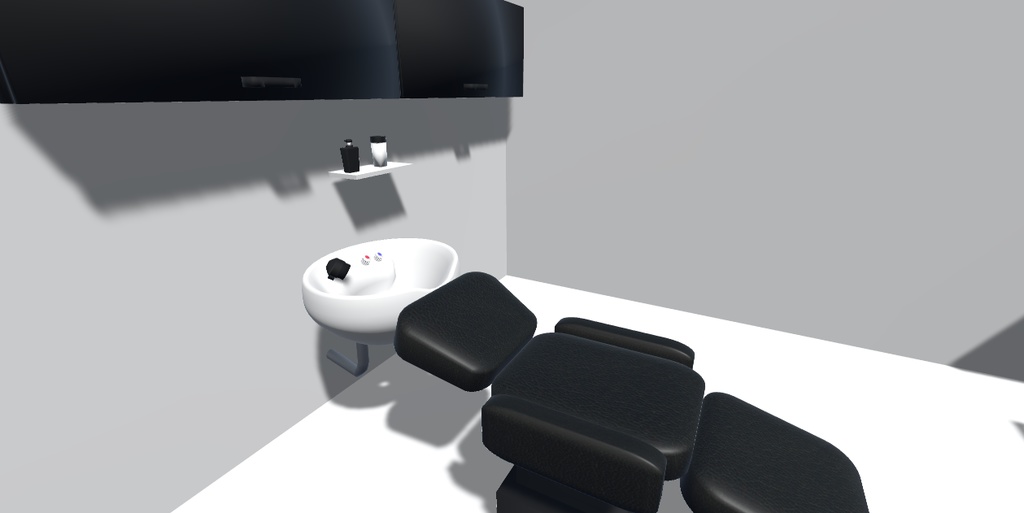 【VRChat】美容室セット【ワールド小物】#BREAK_3D