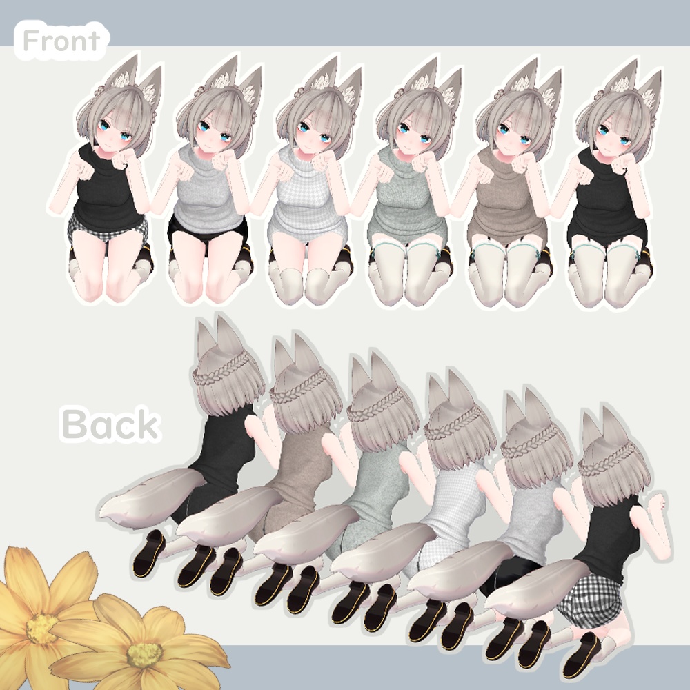 【VRChat】Simple summer dress【京狐・沙猫・マヌカ対応】#BREAK_3D