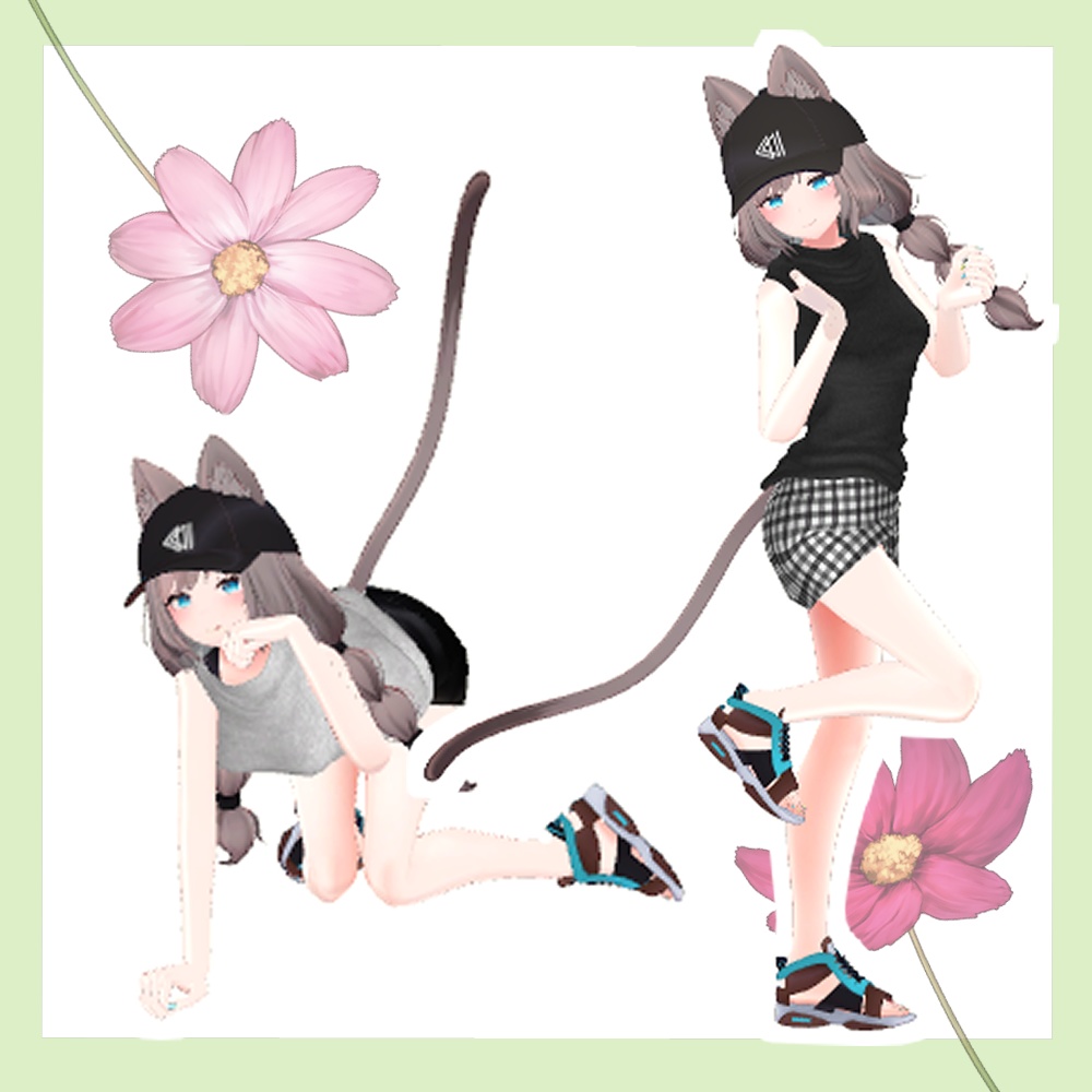 【VRChat】Simple summer dress【京狐・沙猫・マヌカ対応】#BREAK_3D