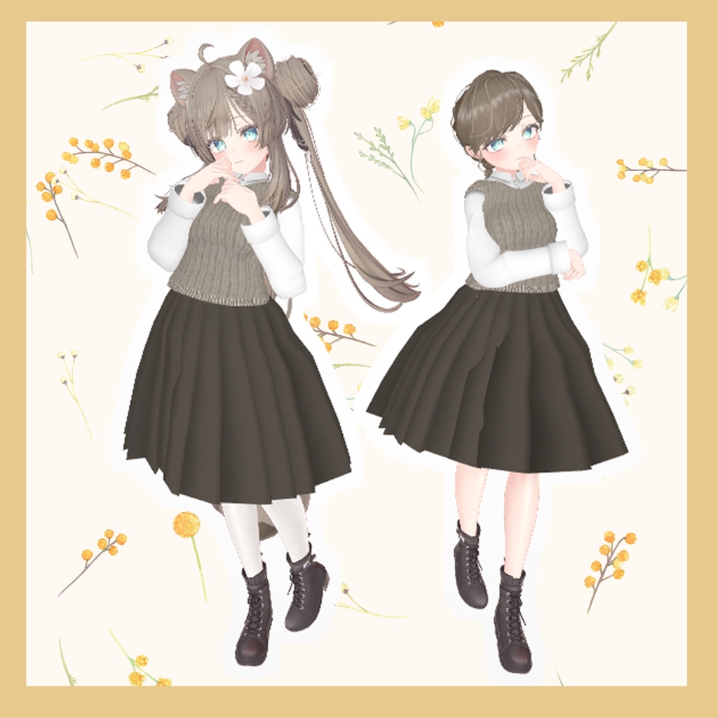 【VRChat】Autumn casual【京狐/沙猫/マヌカ対応】 #BREAK_3D