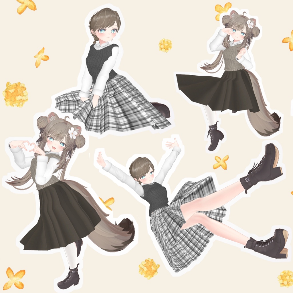 【VRChat】Autumn casual【京狐/沙猫/マヌカ対応】 #BREAK_3D