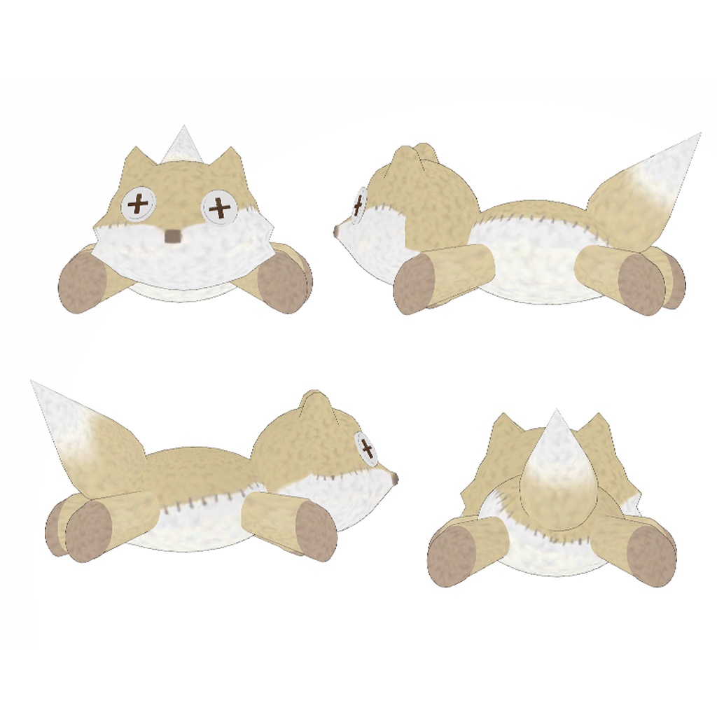 【VRChat】きつねのぬいぐるみ【無料】 #BREAK_3D