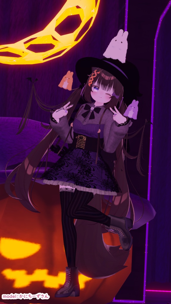 【VRChat】Whitchi walking【京狐/沙猫/シフォン対応】#BREAK_3D