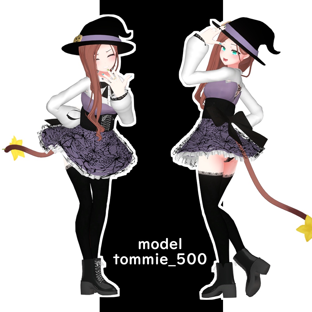 【VRChat】Whitchi walking【京狐/沙猫/シフォン対応】#BREAK_3D