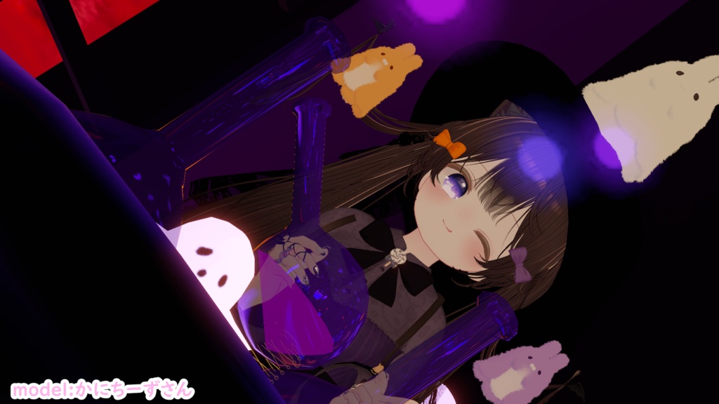 【VRChat】Whitchi walking【京狐/沙猫/シフォン対応】#BREAK_3D