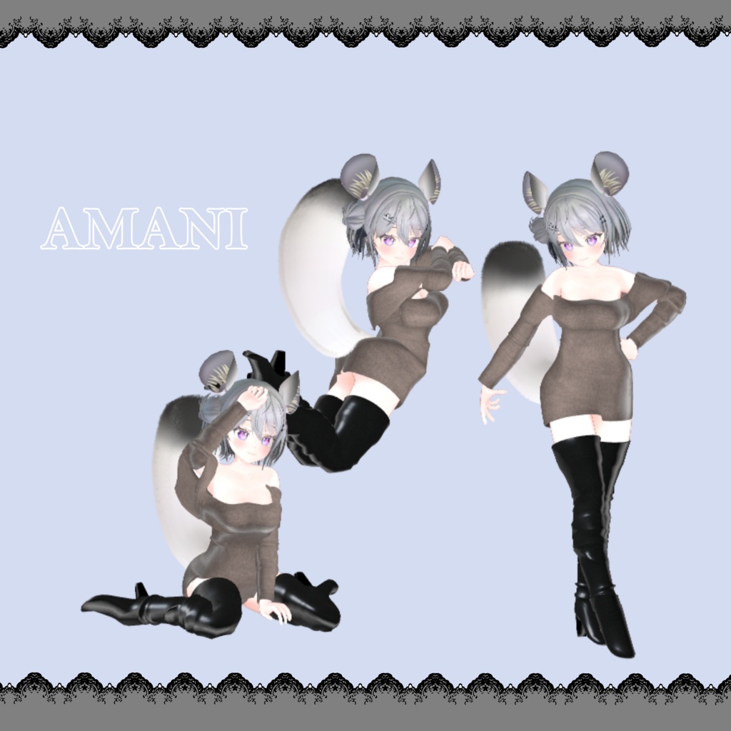 【VRChat】secreted【京狐・沙猫・しなの・あまに・セレスティア対応】#BREAK_3D