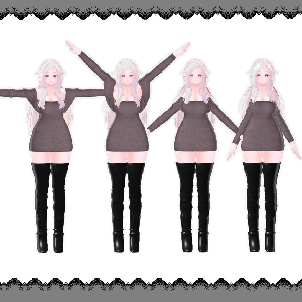 【VRChat】secreted【京狐・沙猫・しなの・あまに・セレスティア対応】#BREAK_3D