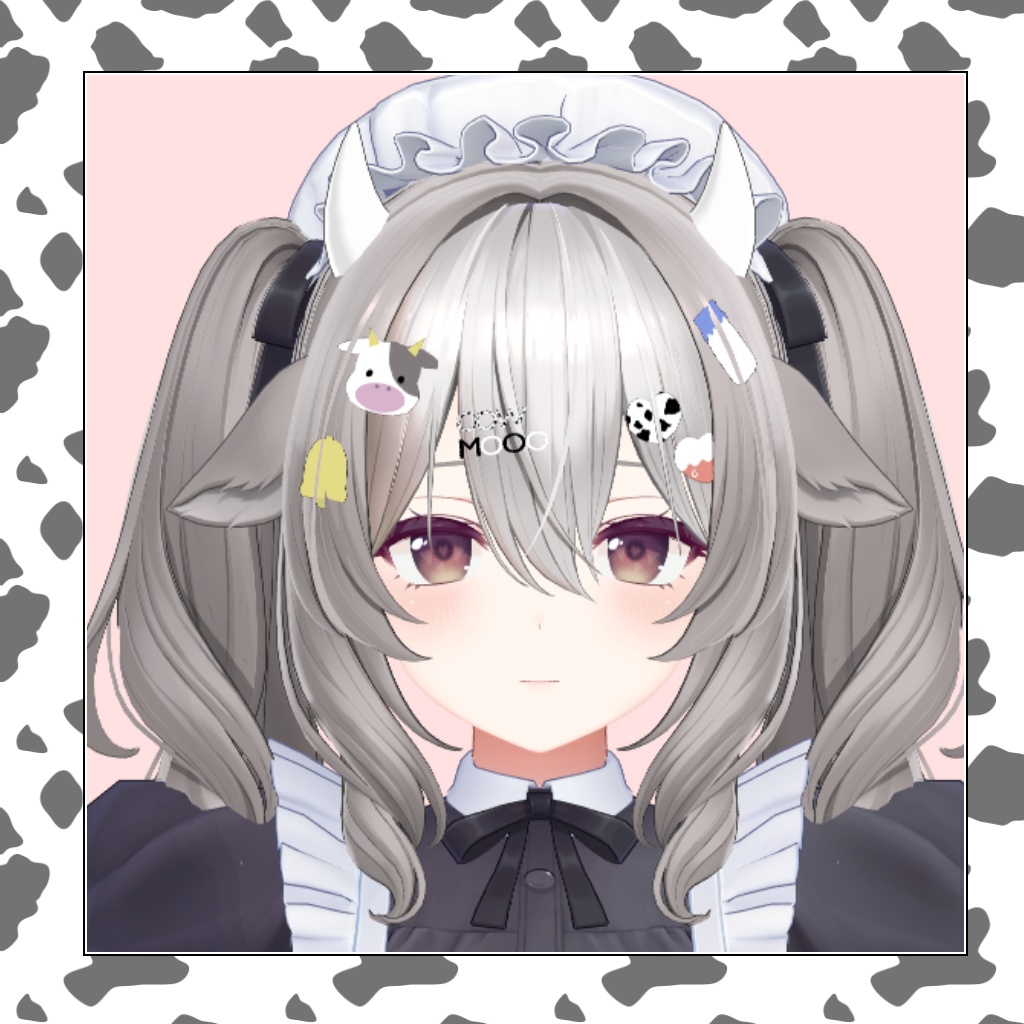 【VRChat】COWCOW【髪飾り】 #BREAK_3D