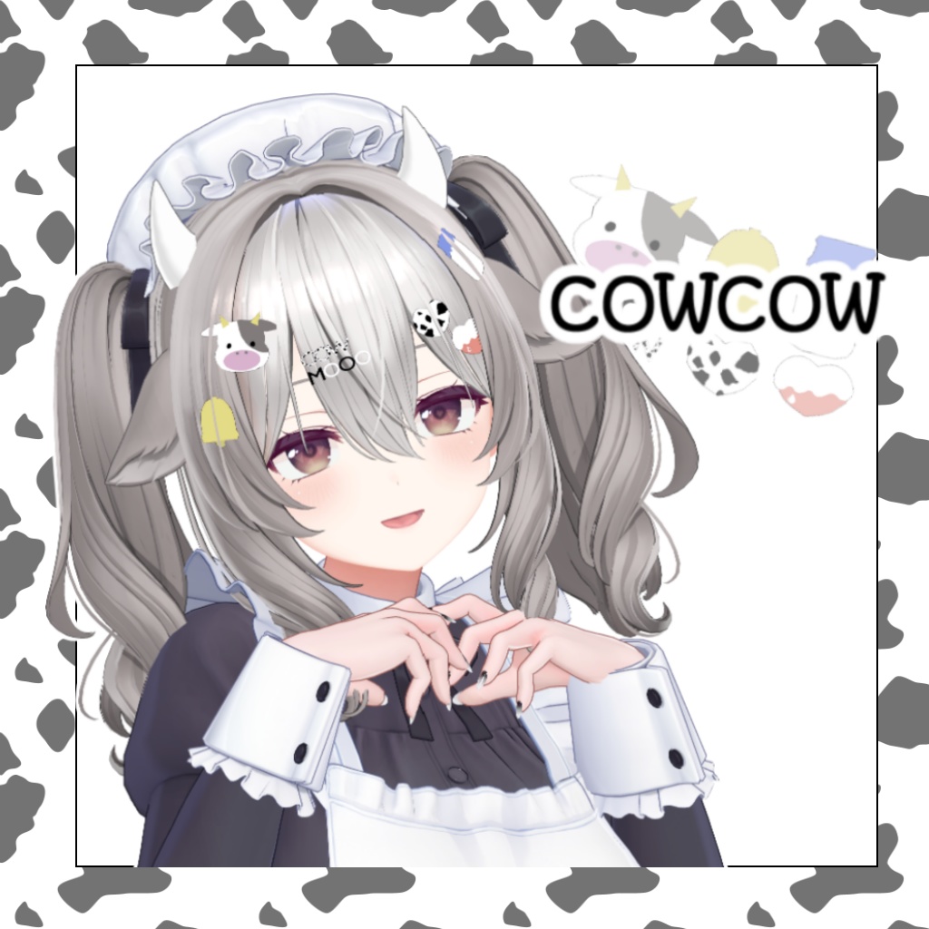 【VRChat】COWCOW【髪飾り】　#BREAK_3D