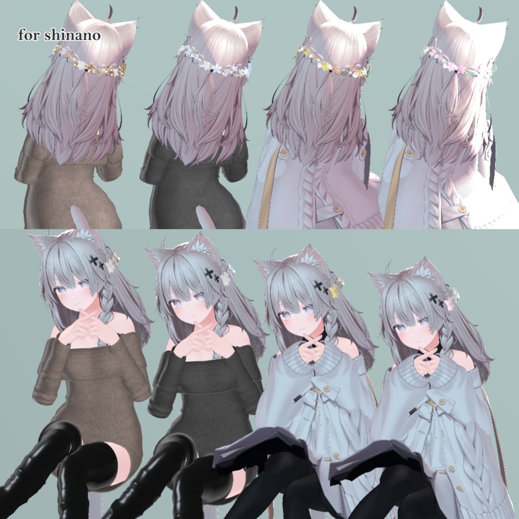 【VRChat】Fleur Perle【髪飾り】#BREAK_3D