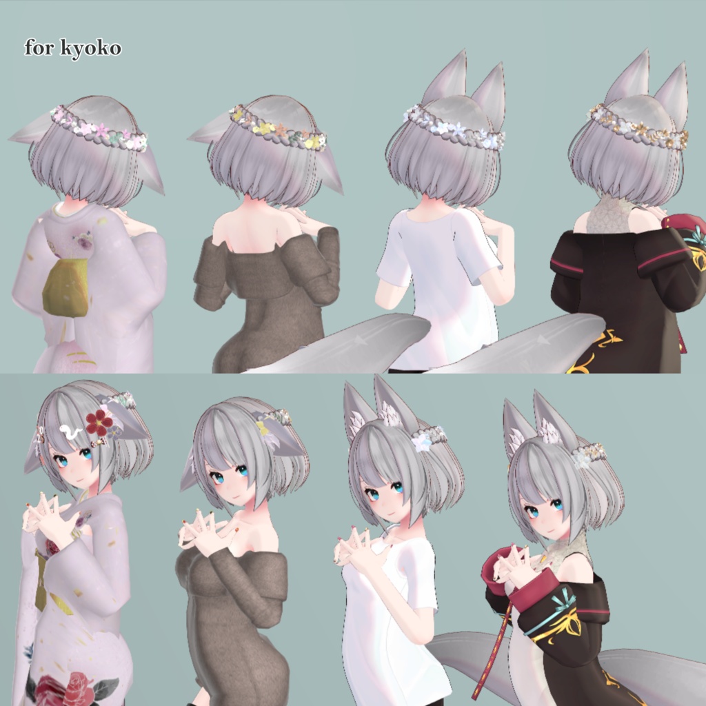 【VRChat】Fleur Perle【髪飾り】#BREAK_3D