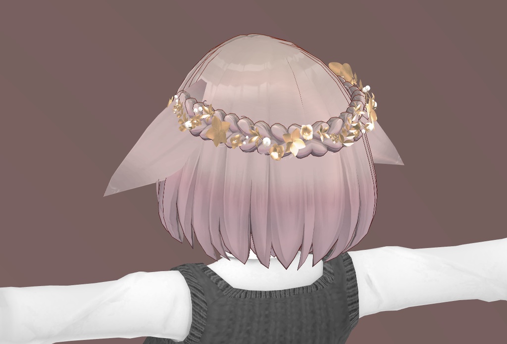 【VRChat】Fleur Perle【髪飾り】#BREAK_3D