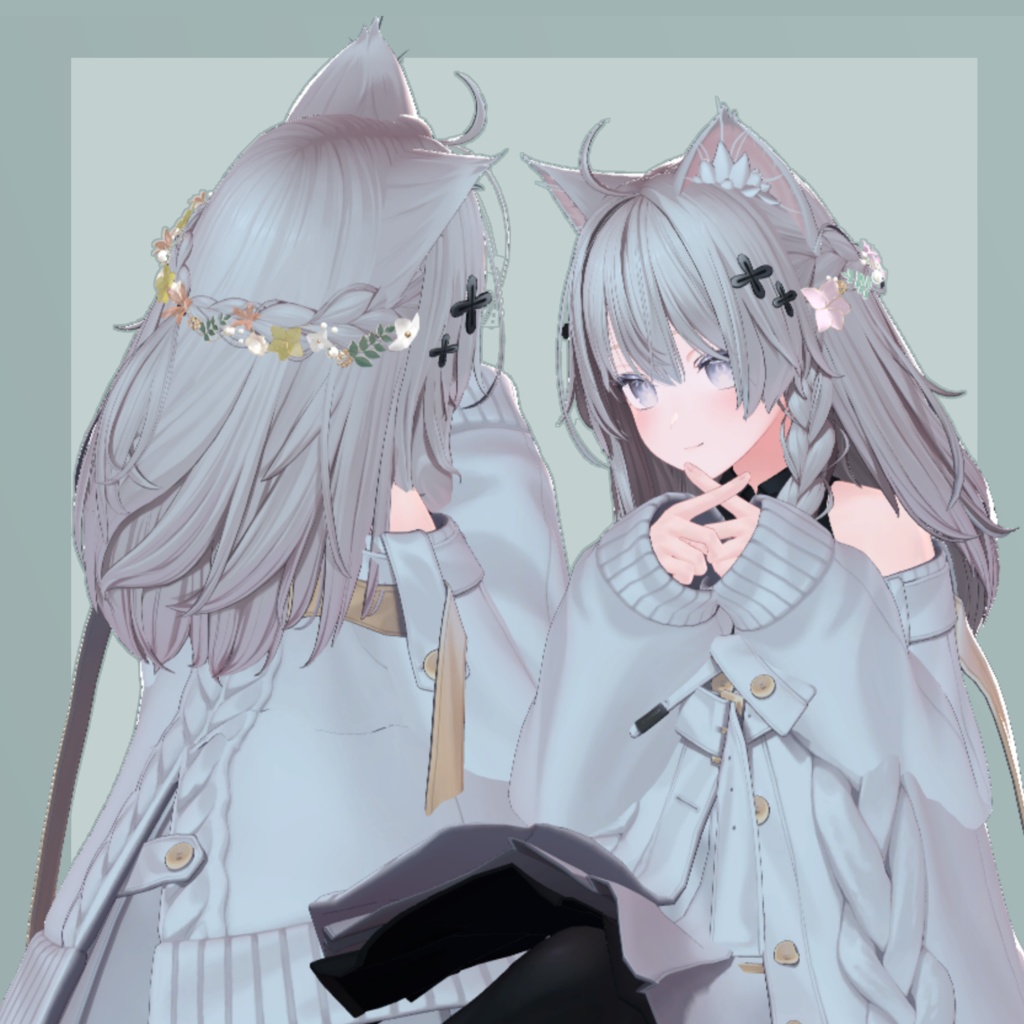 【VRChat】Fleur Perle【髪飾り】#BREAK_3D